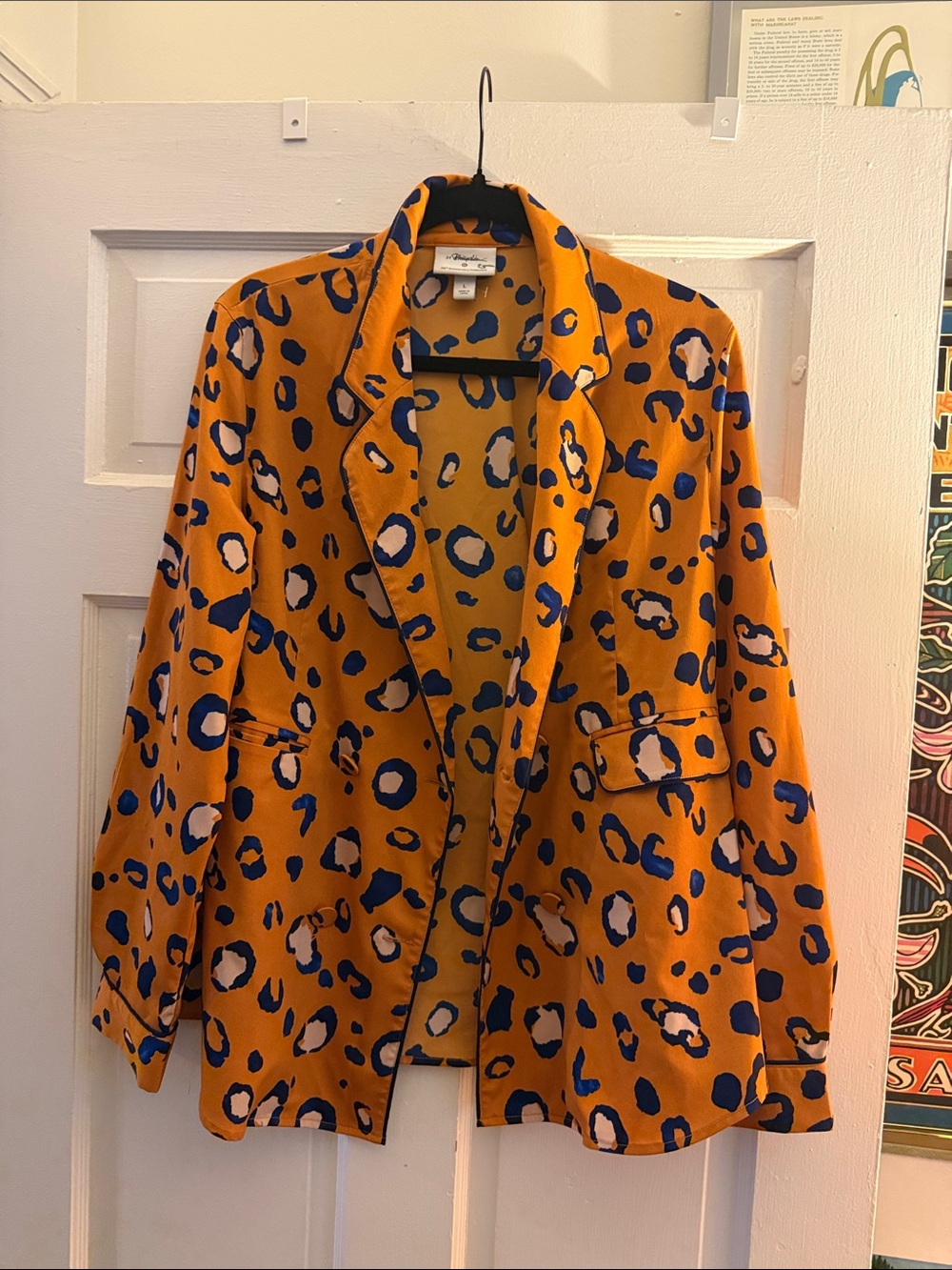 3.1 Phillip Lim for Target Orange Leopard-Print Blazer